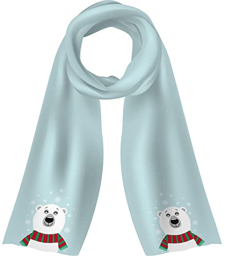 GRUSS & CO Unisex Kinder Zauberschal Motiv Bär Form gepresst, Blau, 165 cm x 30 cm | 51109 Schal, Einheitsgröße