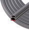 Türdichtung Dichtungsband Selbstklebende, 10mm(B)*10mm(D)/ 15m(L) Dichtungsband für Türdichtung Fenster/Anti-Kollision/Schalldichter/Wasserdichter/Staubdicht Gummidichtungsstreifen Grau