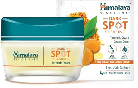 Himalaya Kurkuma-Gesichtscreme, hellt dunkle Flecken auf | reduziert dunkle Flecken sichtbar in 1 Woche - 50g