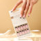 30 PCS Black French Tip Press on Nails Glossy Pink False Nails Almond Fake Nails Medium Full Cover Stick on Nails for Women and Girls Daily Wear