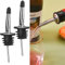 2Pcs Oil Pourer Spout, Bottle Pourers for Spirits,Wine Dispenser,Speed Pourer,Liquor Pour Spouts,Bottles Pouring Stoppers,Cocktail Accessories,Stainless Steel Silicone Stopper,for Drinks Coffee Whiske