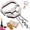 ZONSUSE Tire Bouchon pour Vieux Vins,Ah So Ouvre Bouteille de Vins, Décapsuleur pour Bouteille de Vin,Tire-Bouchon Double Prong,Idee Cadeau Original pour Amateurs de Vins Agés (Élégant)