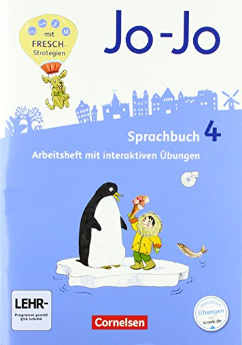Jo-Jo Sprachbuch - Allgemeine Ausgabe 2016 - 4. Schuljahr: Arbeitsheft - Mit interaktiven Übungen online und auf CD-ROM