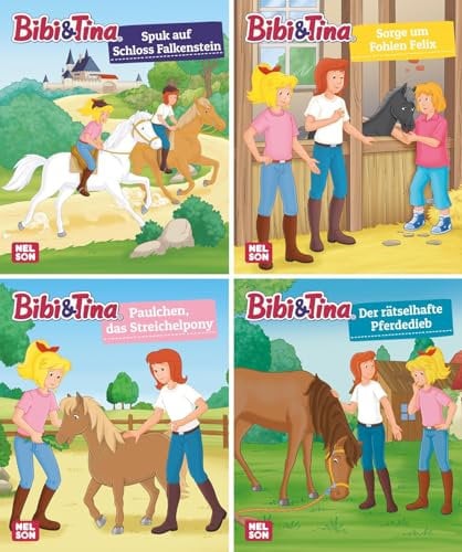 Nelson Mini-Bücher: 4er Bibi & Tina 37-40: Ein großer Spaß im kleinen Format (Nelson Mini-Bücher: Ein großer Spaß im kleinen Format)