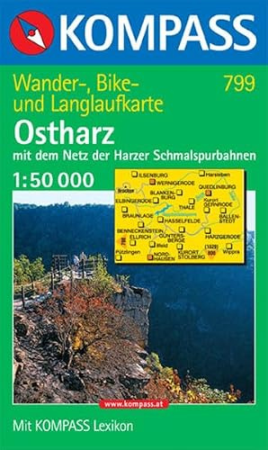 Kompass Karten, Ostharz: Wanderkarte mit Kurzführer, Radwegen und Loipen. 1:50000 (KOMPASS Wanderkarte, Band 799)