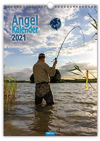 Großbildkalender Angel 2021: 30 x 42 cm, mit aufwendiger Rückseitengestaltung