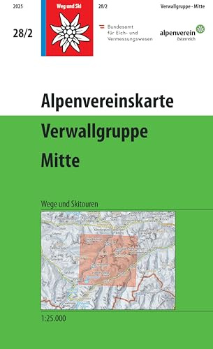 Alpenvereinskarte: Verwallgruppe - Mitte
