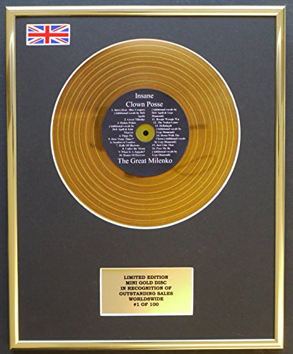 Everythingcollectible Insane Clown Posse/Mini Gold Disc Display/ÉDITION LIMITÉE/COA / The Great MILENKO