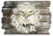 Kreative Feder Designer Wanduhr Adler Weißkopfseeadler aus Holz Größe 40x27cm - Wanduhr im Landhaus-Stil Shabby-Style Made in Germany leise ohne Ticken (Adler, leises Funkuhrwerk)