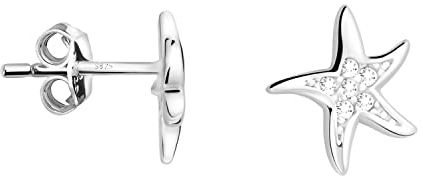 SOFIA MILANI - Damen Ohrringe 925 Silber - Ohrstecker als Seestern - 20474