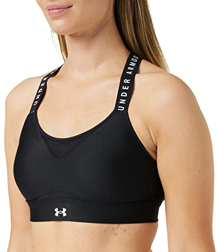 Under Armour Damen Ua Infinity High Bra BH, Black / Black White, XS EU