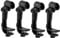 Almencla 4 Pieces Universal Drum Set Microphone Stand Clip Black
