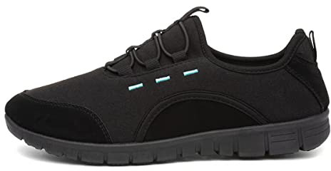 Lilley Womens Black Bungee Lace Trainer - Size 5 UK - Black