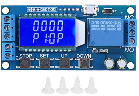 Fafeicy XY-LJ02 Verzögerungsausschaltung Relaismodul, Auslösungsverzögerungs-Timer-Schaltkreises Elektronisches Relaismodul, mit Rückwärtsverbindungsschutz, Optokopplerisolation