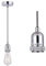 SHINY STAR Pendant Fitting Chrome Ceiling Light Fitting, Vintage Metal Ceiling Rose with Braided Flex Cable and Metal E27 Lamp Holder KIT Accessary HT201CH