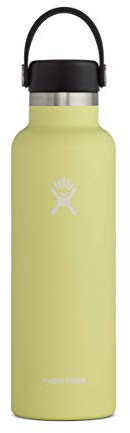 HYDRO FLASK - Trinkflasche 621ml (21oz) - Isolierte Wasserflasche aus Edelstahl - Sportflasche mit auslaufsicherem Flex Cap-Deckel - Thermoflasche Spülmaschinenfest - Standard-Öffnung - Pineapple