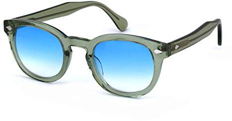 XLAB 8004 Lunettes de soleil, 48mm, Vert transparent/Bleu dégradé, Unisex