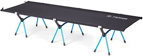 Helinox High Cot One Long | Die vielseitigste Liege sorgt mit ihrem modernen Design für herausragende Unterstützung und Komfort (Black)