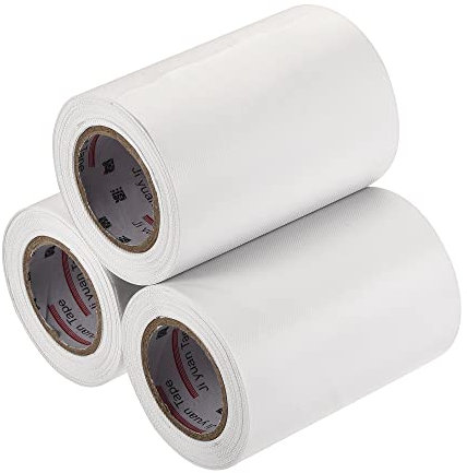 sourcing map Pipe Wrap Tapes Non-Adhesive 10cmx13m Protective Waterproof Tube Protector for Air Conditioner HVAC Pipes, PVC White Pack of 3