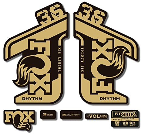 Adesivi compatibili con forcella bici Fox 36 Rhythm 2021