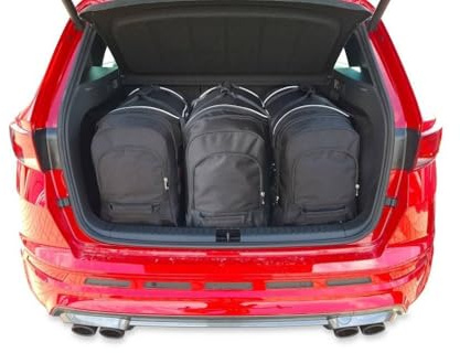 KJUST Dedizierte Kofferraumtaschen 3 stk kompatibel mit CUPRA ATECA I 2018+