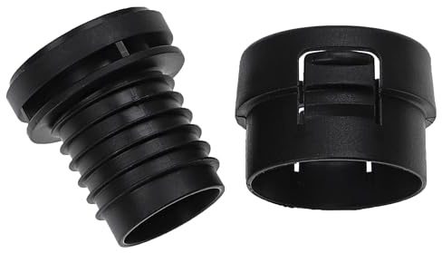 vhbw 2-teiliges Reparatur-Set Staubsauger-Schlauch kompatibel mit Miele SEAC0, SEAB0, S849 Staubsauger - Schlauch-Instandhaltung Schwarz