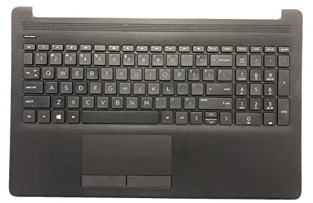 wzqrps Ersatz-Laptop-Tastatur, Obergehäuse, Handballenauflage, Touchpad, Ersatzteil für HP 15-DA 15-DB 15-DR 15-DA0053WM 15-DA0012DX 15-DA0073WM L20387-001 AP29M000400