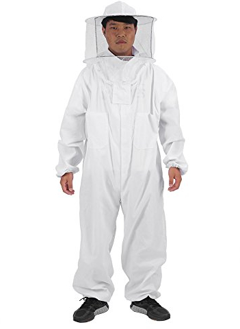 Professioneller Imker-Schutzanzug, Bienenzuchtanzug mit Hut, Schützende Imkerkleidung für Damen und Herren (XL)