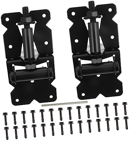 DOITOOL 2pcs Fence Hinge Heavy Duty Door Hinge Leashes Picket Leather Belt Farmhouse Window Hinges Gate Hinge Shower Door Guides Barn Hinges Fence Gate Stainless Steel Metal