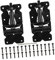 DOITOOL 2pcs Fence Hinge Heavy Duty Door Hinge Leashes Picket Leather Belt Farmhouse Window Hinges Gate Hinge Shower Door Guides Barn Hinges Fence Gate Stainless Steel Metal