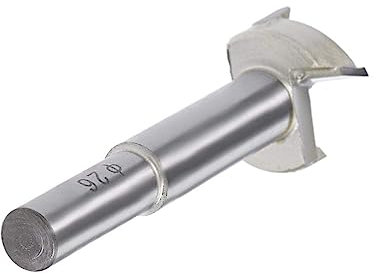 MACHSWON Forstner Drill Bits Tungsten Carbide Wood Hole Saw Opener Drill Bit 26mm,Woodworking Drilling Boring Bit Cutter