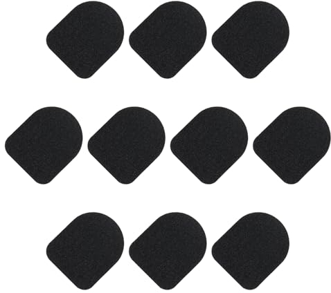 sourcing map Handschuhe Touchscreen Aufkleber Ultra Hohe Empfindlichkeit Flexible Kohlefaser Ultra Dünn Aufkleber Schwarz für Handschuhe 30 Stück