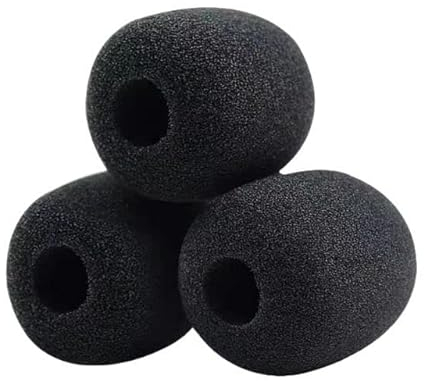 Dgsroom Headset Microphone Pop Filter Cover Replacement for Bose Proflight Series 2 / A30 Bose A20 A30 pilot Foam Cover WindScreen 3-Pack