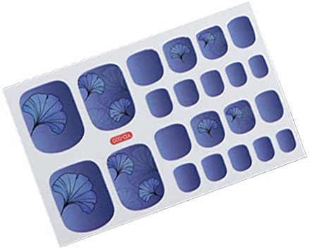Allayu Sticker Toe Nail Flower Cool Refreshing Colorful Paster Self-Adhesive DIY Handmade Decals Ins Women Leisure Gifts, No.2
