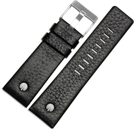 ROWCES Leder-Uhrenarmband, 22mm – 32mm, Uhrenarmband, Ersatzarmband, Herrenuhr-Zubehör, 28mm
