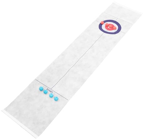 Kisangel 1satz Tisch-Curling-Spiel Für Junge Mädchen Indoor Und Outdoor-spaß Fördert Die Koordination Geeignet Für Familien Und Mit Glatter Oberfläche Für Sicheres Spielen