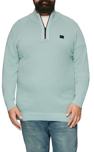 s.Oliver Strickpullover mit Troyer-Kragen und Strukturmix
