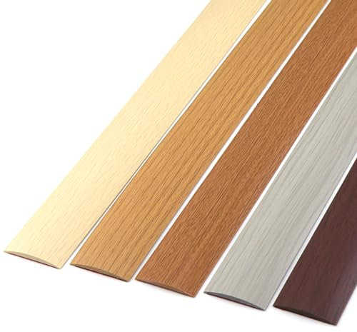 Bande De Transition Plate Pour Sol Et Porte, Baguette De Finition De Profilé PVC Transition, Espace De Sol, Design Élégant En Grain De Bois, Pour Espace De Joint En Stratifié De Bois De Carrelage ( Co