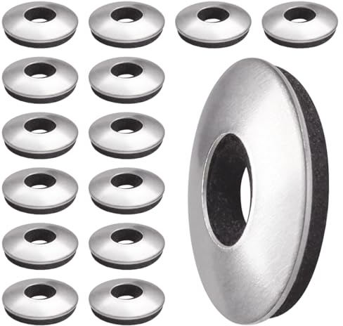 BOUMVID 15 Pezzi Rondelle di Tenuta EPDM M4.2 x 12mm, Rondelle per Viti con Guarnizione in Neoprene, Acciaio Inossidabile Gomma Rondella in Neoprene Ampio per Edilizia, Industriali, Macchinari