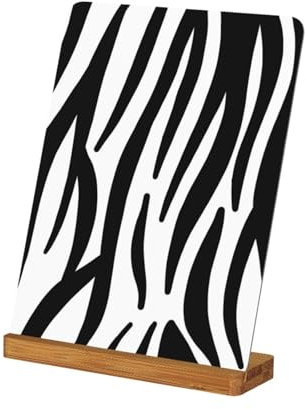 EgoMed Zebra-Druck, Metall-Fotorahmen, benutzerdefinierte Bilderrahmen Tisch Schreibtisch Bild Display Bilderrahmen Set, 8 in