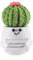 iewrtcin Funny Positive Plants Cactus, 4.3in Crochet Plush Worry Dolls With Cheer Up Card, Cute Wool Knitted Emotional Support Encouragement Gift for Adults Kids Rooms Office Desktop Decoration