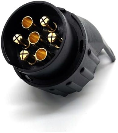 Norhogo Adaptateur de remorque de 7 Broches vers 13 Broches 7/13 Connecteur de convertisseur de Prise électrique adapté pour Caravane Camion RV Voitures Bateau