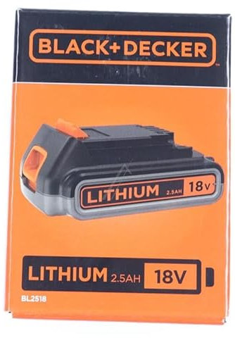 N763608 Batteria al litio 18V, 2,5Ah compatibile per Black+Decker scopa elettrica BHFEV1825C e altri utensili vedere lista in destrizione