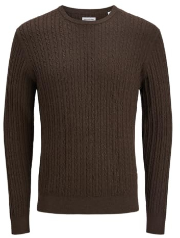 JACK & JONES Herren Jjeemil Knit Cable Crew Neck Noos Jjeemil Knit Cable Crew Neck Noos (1er Pack)