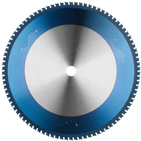 BALUGAEA Kreissägeblatt für Stahl, Metall-Sägeblatt, 355x2,6x25,4 mm, HM 90 Zähne, Sägeblatt mit 16mm 20mm Reduzierringen für Kupfer Eisen, Nano-Blau-Beschichtung