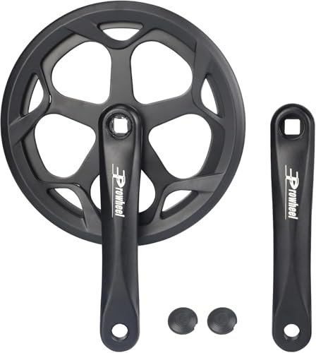 ZUKKA Prowheel Fahrrad Kurbelgarnitur 48T aus 170mm Aluminiumlegierung Arm für Singlespeed und 6/7/8-Fach City Bike, Fat Bike, E-Bike, Faltrad