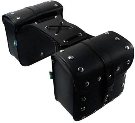 Generico Borse da Sella per Motocicletta Borsa per Attrezzi Laterale in Pelle PU Borse per Bagagli per Y&amaha 2 Pezzi Accessori per Moto
