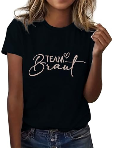 T-Shirts für Braut & & Teams personaliiert Tshirt Frauen Junggesellenabschied T-Shirt Brautjungfer Tshirt Bride Crew Tshirt Frauen