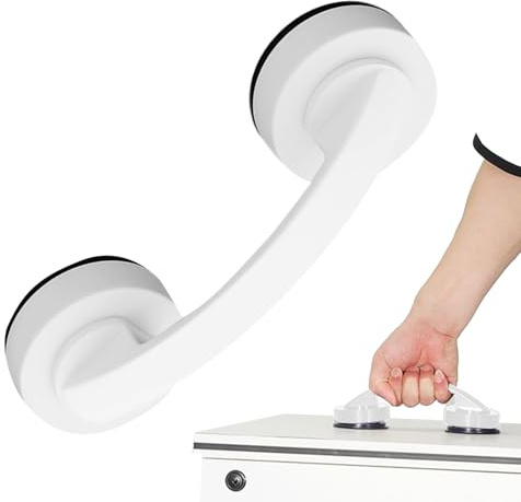Weldphur Poignées de Douche à Ventouse - Poignée de Porte à Ventouse - Accessoire de Tirage Amovible Forte Adhérence Poignée Murale pour Pousser Tirer Salle de Bain Tiroirs Réfrigérateur Armoire
