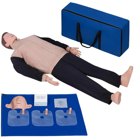 CPR-Trainingsset für Puppen, professionelle CPR-Puppen, Testpuppen für Erwachsene mit mittlerer Hautfarbe, MCR Med-Ical-Zubehör, CPR-Trainingsset für Klassenzimmer oder Forschungszentren